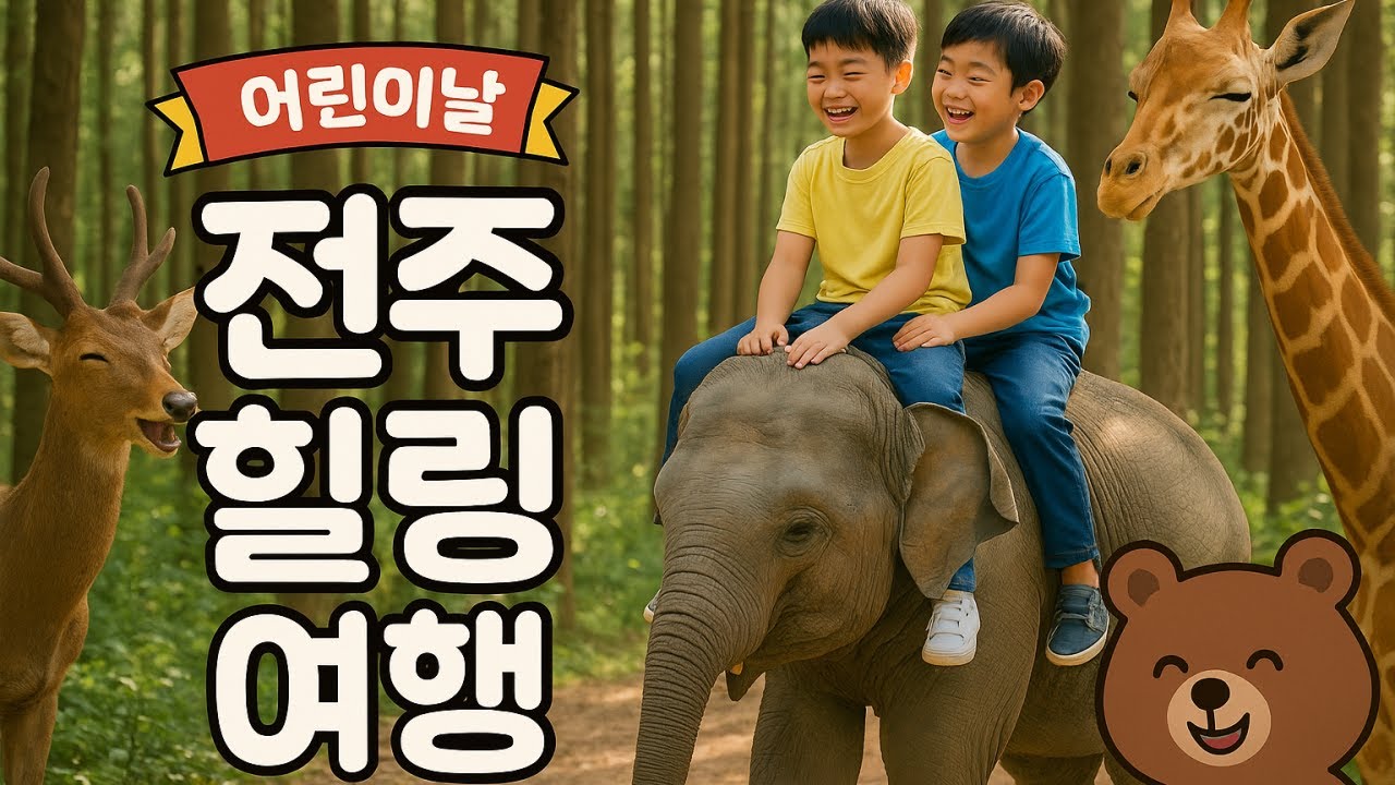 어린이날 전주 동물원 & 상관 편백숲 산책 브이로그