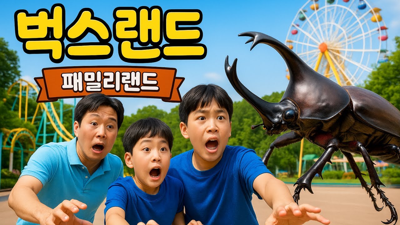 비 오는 날 광주 패밀리랜드 벅스랜드 가족 브이로그