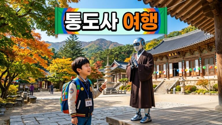 통도사 가족 여행 브이로그 | 두친구돈까스 → 서운암 → VR체험 → 카페 순지
